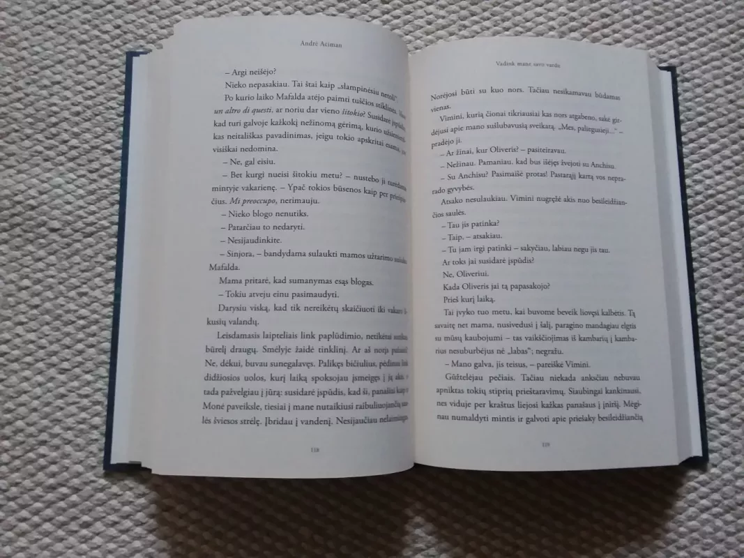 Vadink mane savo vardu - André Aciman, knyga 3