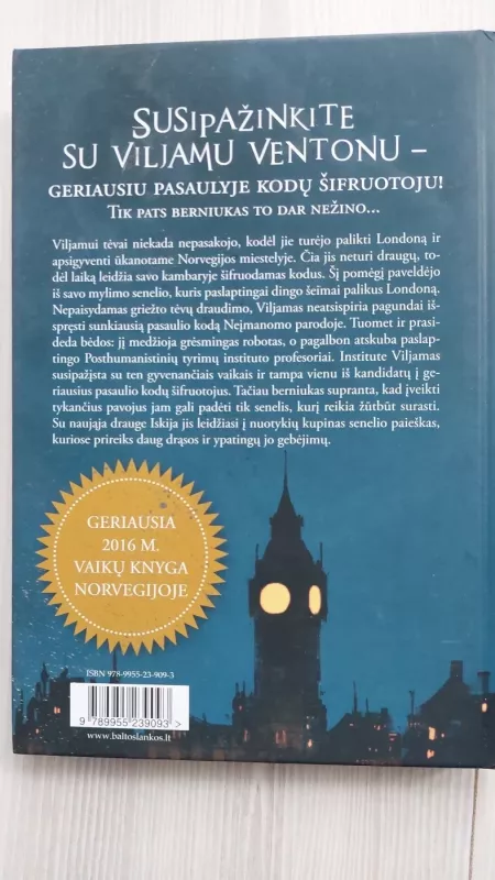 Viljamas Ventonas Luridijaus vagis, 1 knyga - Bobbie Peers, knyga 3