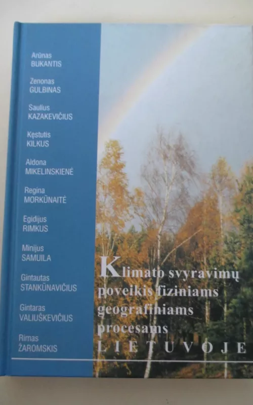 Klimato svyravimo poveikis fiziniams ir geografiniams procesams Lietuvoje - A. Bukantis, knyga 2