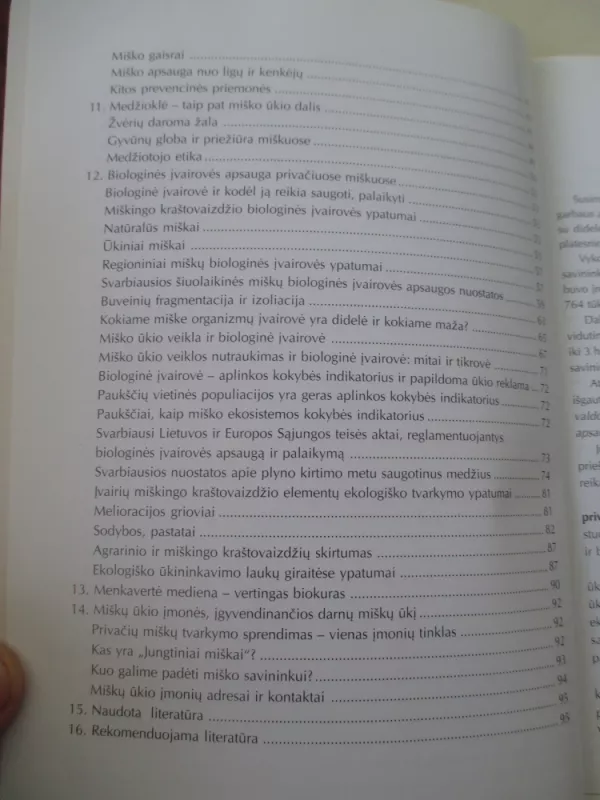 Privataus miško tvarkymas išsaugant biologinę įvairovę - Aidas Pivoriūnas, knyga 5