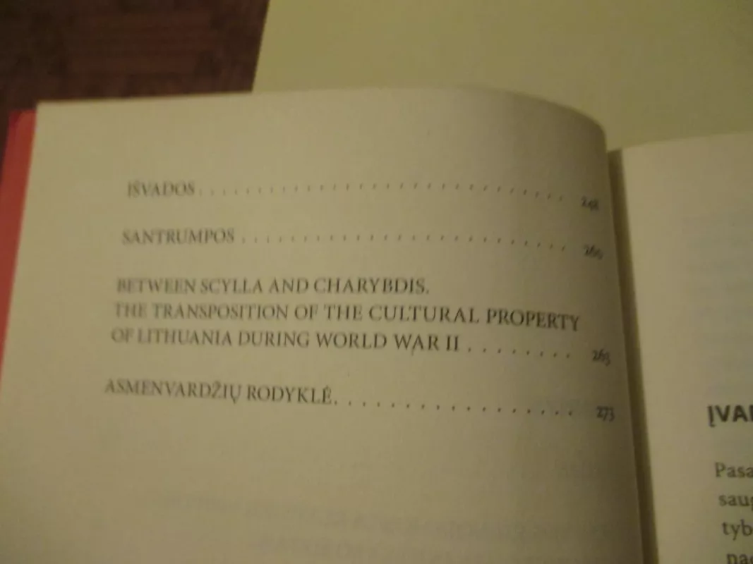 Tarp Scilės ir Charibdės: Lietuvos kultūros vertybių transpozicija Antrojo pasaulinio karo metais - Raimundas Klimavičius, knyga 4