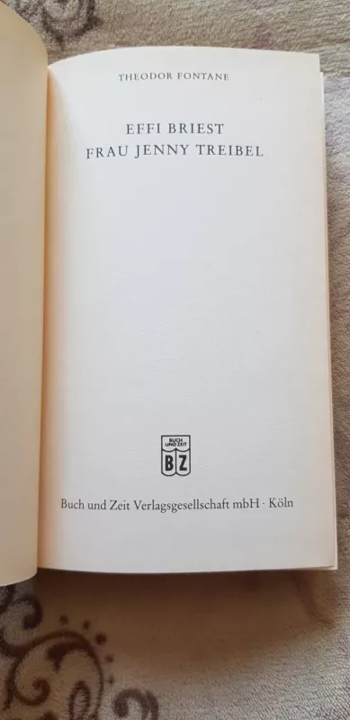 Effi Briest. Frau Jenny Treibel - Theodor Fontane, knyga 5