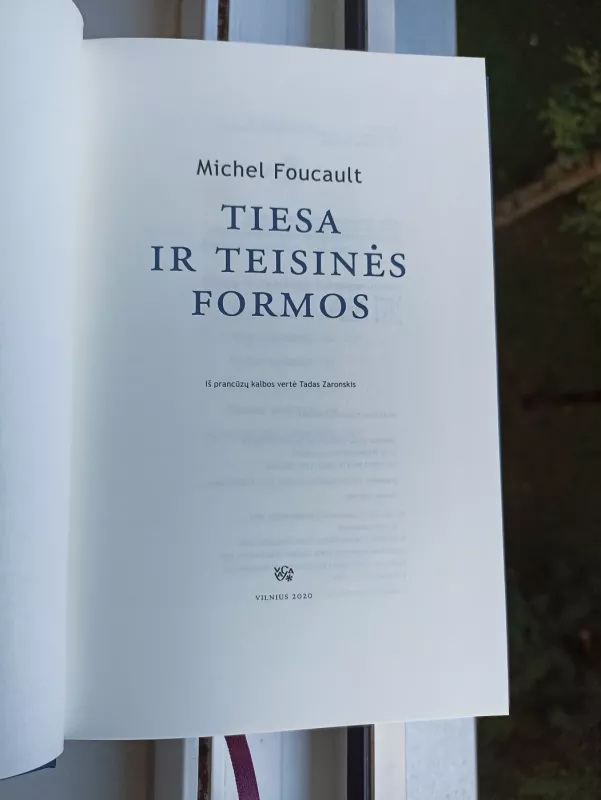Tiesa ir teisinės formos - Michel Foucault, knyga 5