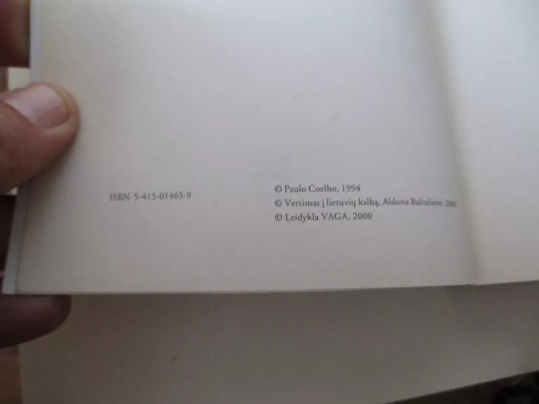 prie Pedros upės - ten aš sėdėjau verkdama - Paulo Coelho, knyga 3