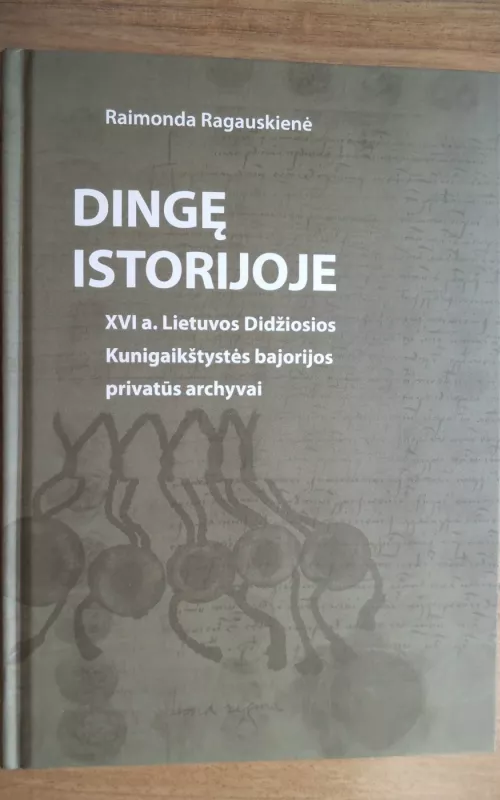 Dingę istorijoje. XVI a. Lietuvos Didžiosios Kunigaikštystės bajorijos privatūs archyvai - Raimonda Ragauskienė, knyga