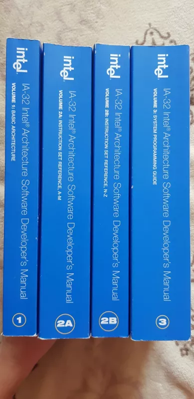 IA-32 Intel Architecture Software Developer's Manual (4 volumes) - Intel Intel, knyga 4