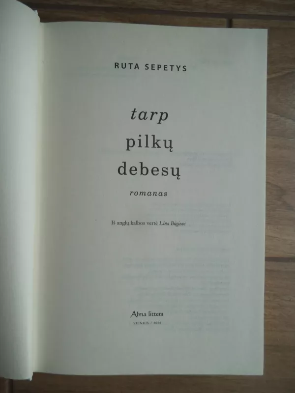 Tarp pilkų debesų - Šepetys Ruta, knyga 3