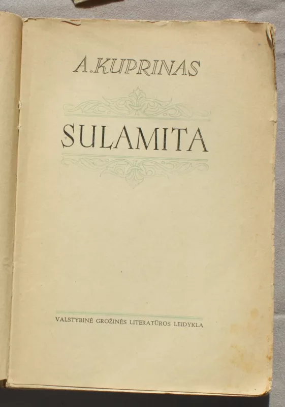 Sulamita - Aleksandras Kuprinas, knyga 4