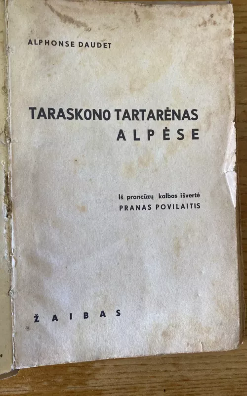 Taraskono Tartarenas Alpese - Alphonse Daudet, knyga 3