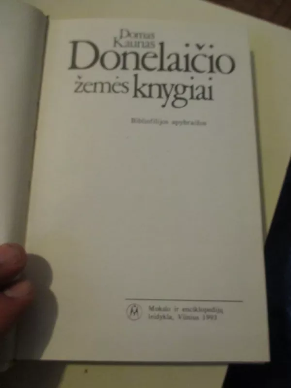 Donelaičio žemės knygiai - Domas Kaunas, knyga 3