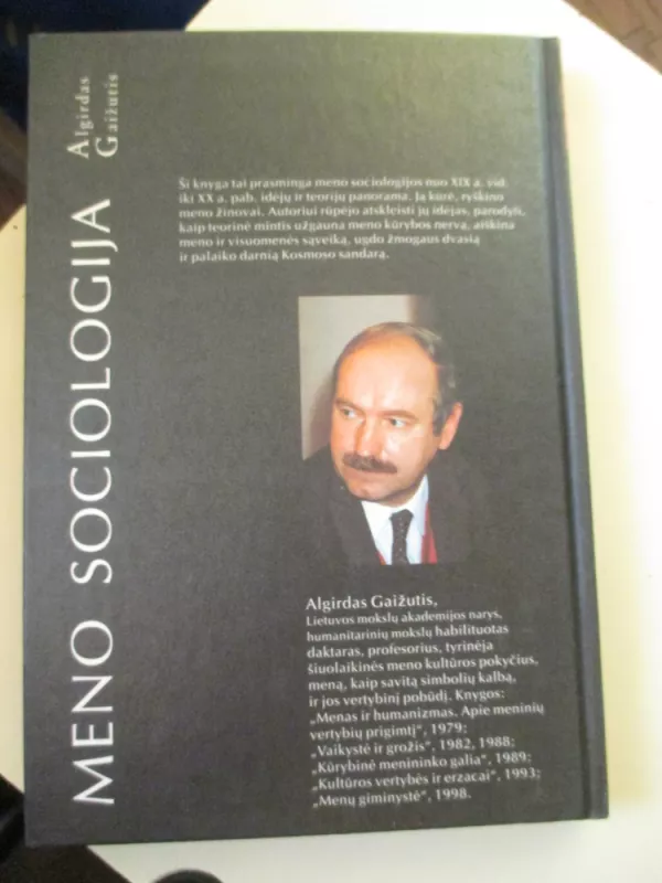 Meno sociologija - Algirdas Gaižutis, knyga 6
