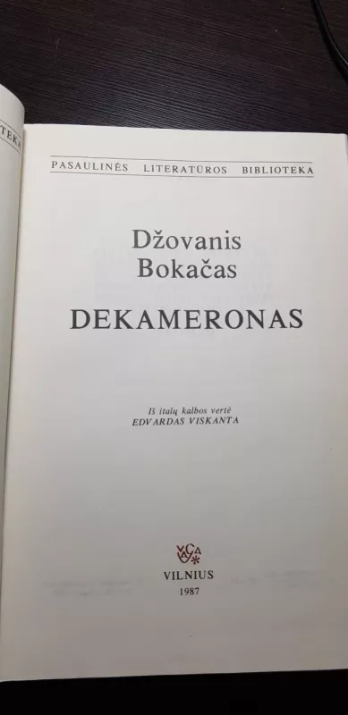 Dekameronas - Džovanis Bokačas, knyga 3