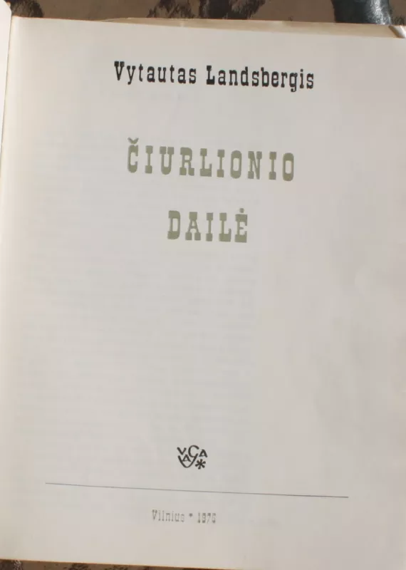 M. K. Čiurlionio dailė - Vytautas Landsbergis, knyga 3
