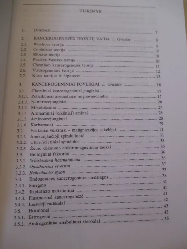 kancerogenezė ir vėžio biologija - Laima Griciūtė, knyga 3