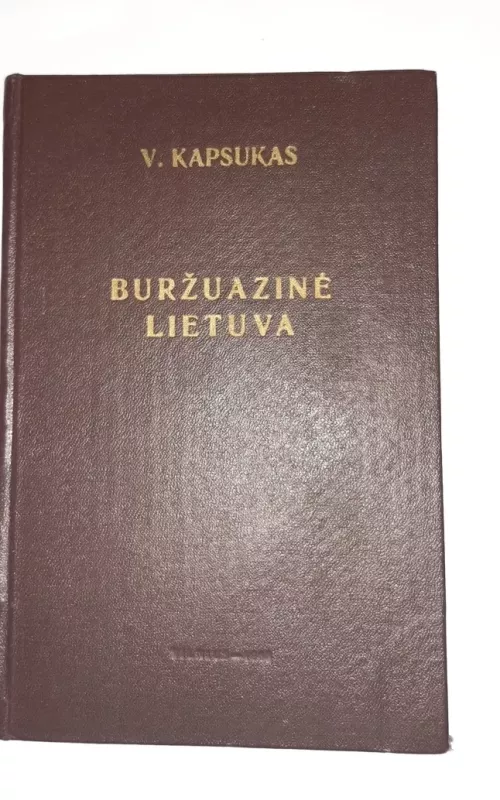 Buržuazinė Lietuva - Vincas Kapsukas, knyga
