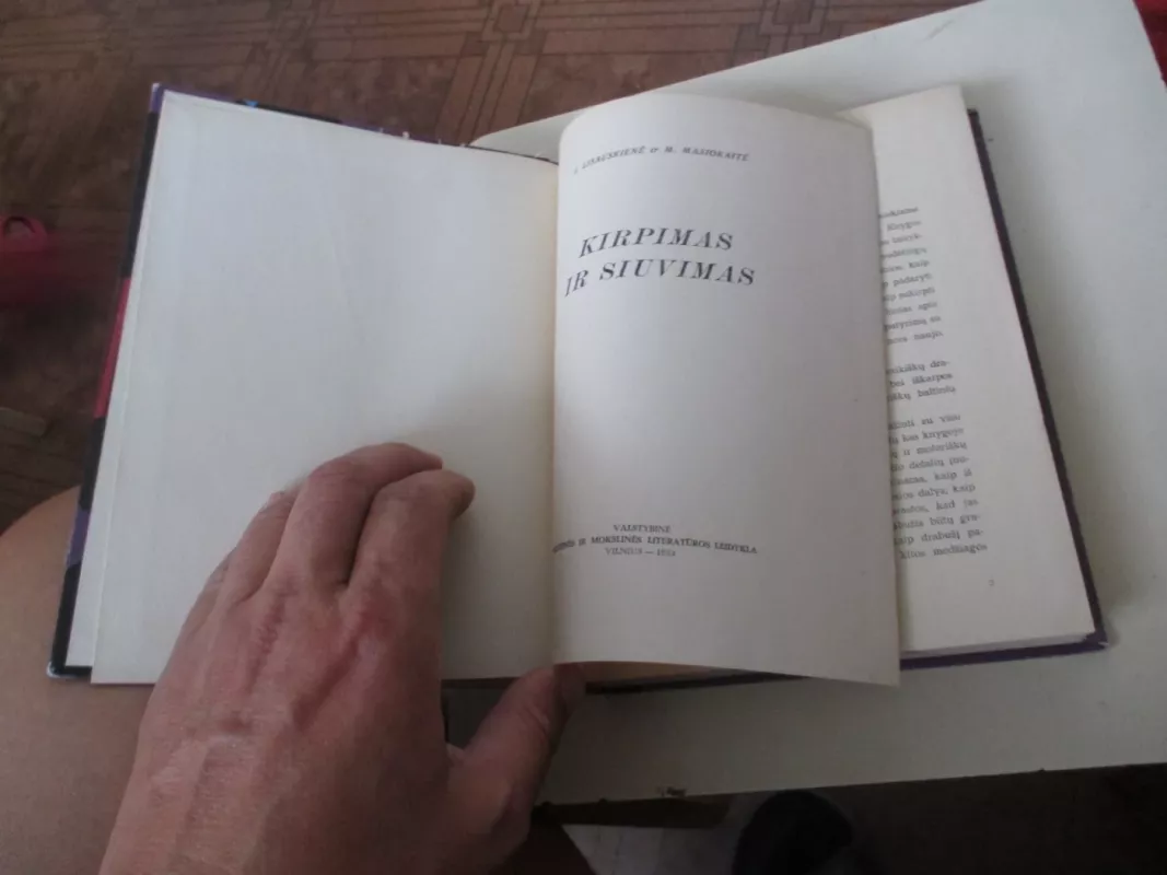 Kirpimas ir siuvimas - J. Lisauskienė, M.  Masiokaitė, knyga 3