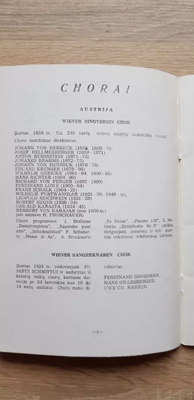Kai kurie žymiausi pasaulio chorai ir chorų dirigentai - Algis Zaboras, knyga 4