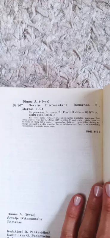 Ševaljė D'Armantalis - Aleksandras Diuma, knyga 5
