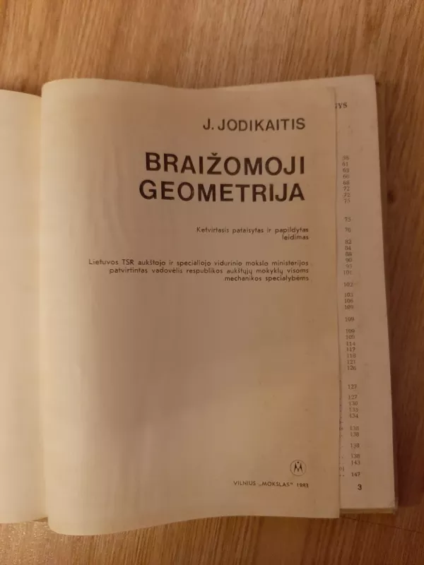 Braižomoji geometrija - J. Jodikaitis, knyga 4
