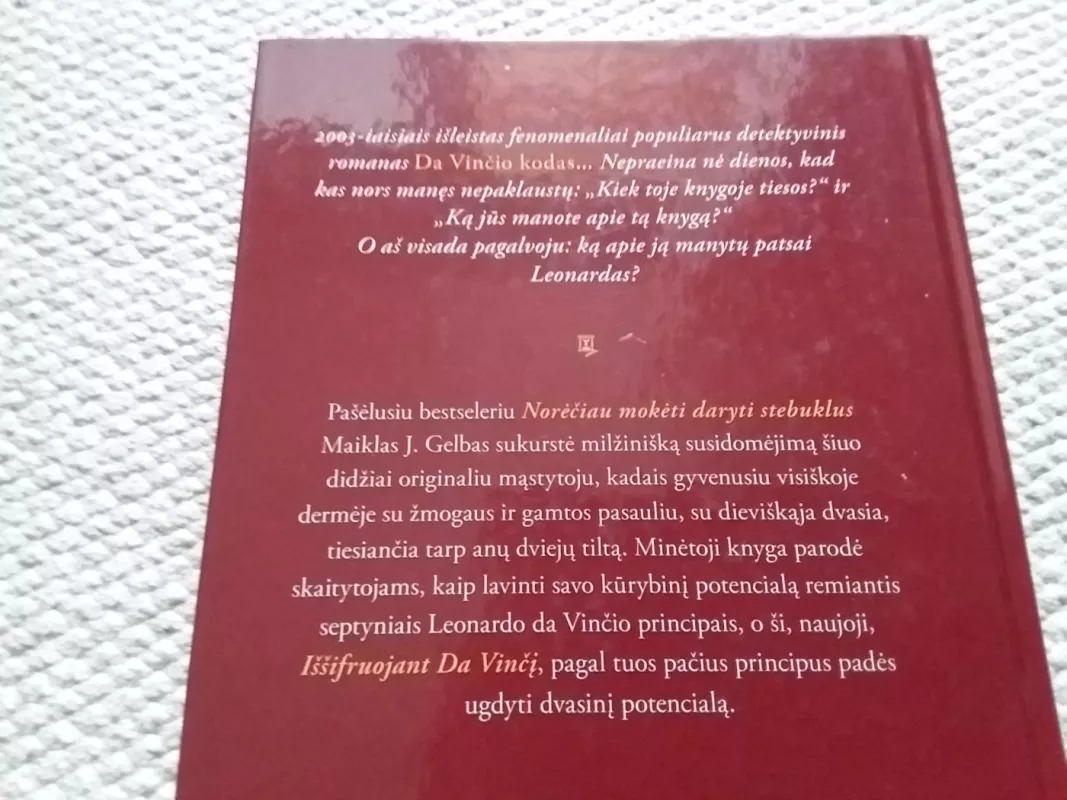Iššifruojant Da Vinčį - Michael J. Gelb, knyga 5