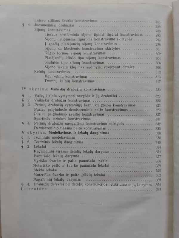Drabužių konstravimo pagrindai - P. Papečkys, knyga 6
