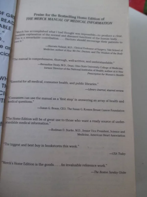 Merck Manual of Medical Information: Home Edition 1999 - Autorių Kolektyvas, knyga 3