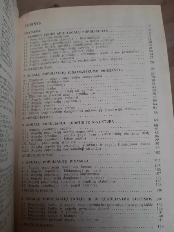 Augalų populiacinė ekologija - J. Naujalis, knyga 3