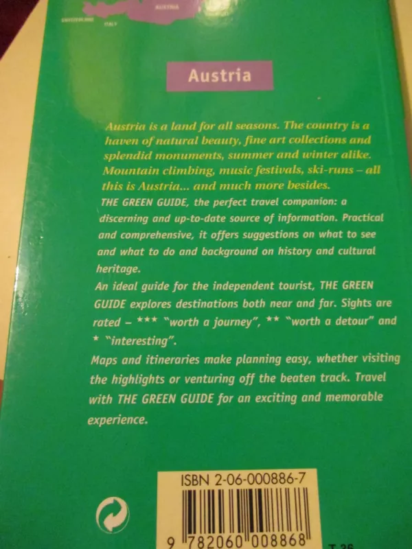 Michelin Green Guide - Austria - Autorių Kolektyvas, knyga 6
