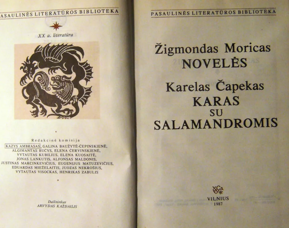 Novelės. Karas su Salamandromis - Karelas Čapekas, knyga 5