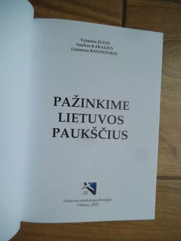 Pažinkime Lietuvos paukščius - Vytautas Jusys, knyga 3