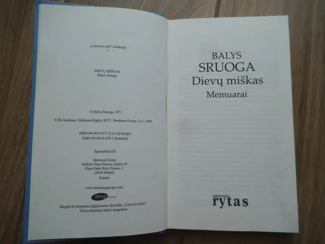 Dievų miškas - Balys Sruoga, knyga 4