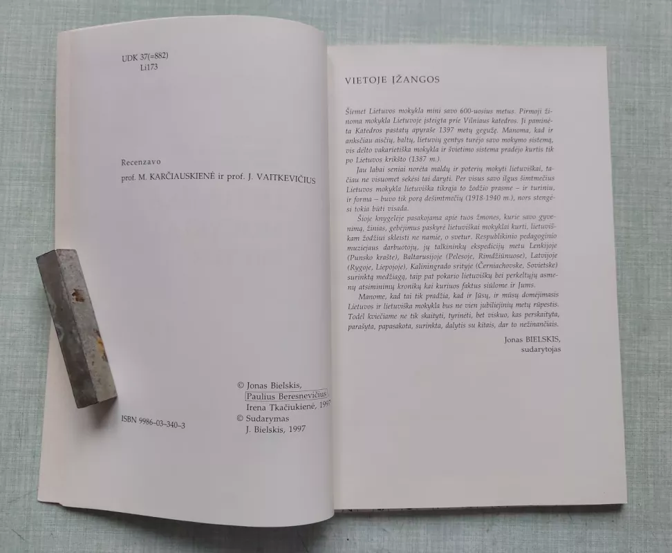 Lietuviška mokykla svetur - Jonas Bielskis, knyga 6