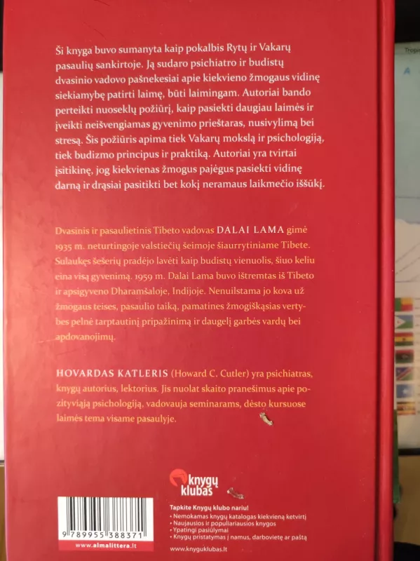 Menas būti laimingam - Howard C. Cutler, knyga 3