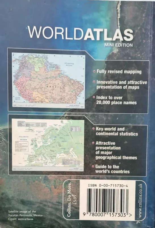 WORLDATLAS MINI EDITOR - Harper Collins, knyga 3