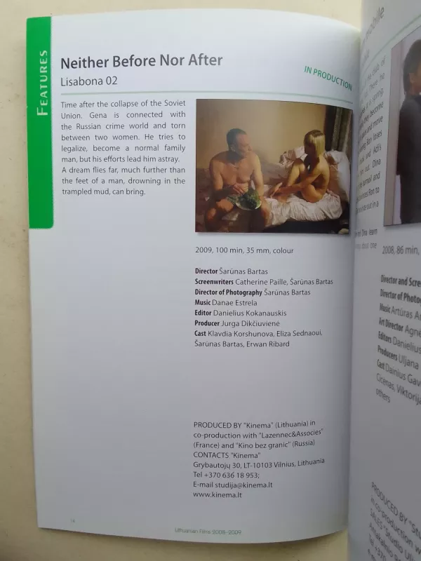 Lithuanian films 2008-2009 - Autorių Kolektyvas, knyga 6