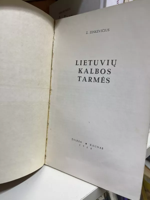 Lietuvių kalbos tarmės - Zigmas Zinkevičius, knyga 3