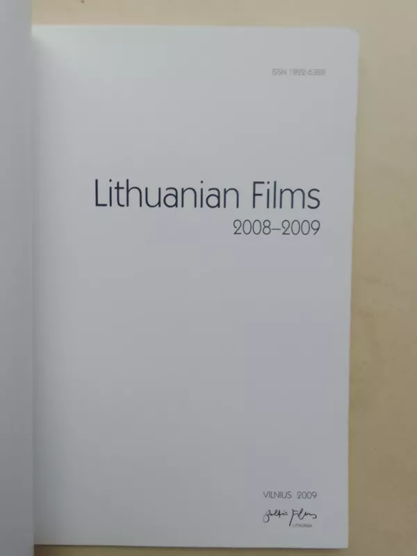 Lithuanian films 2008-2009 - Autorių Kolektyvas, knyga 3