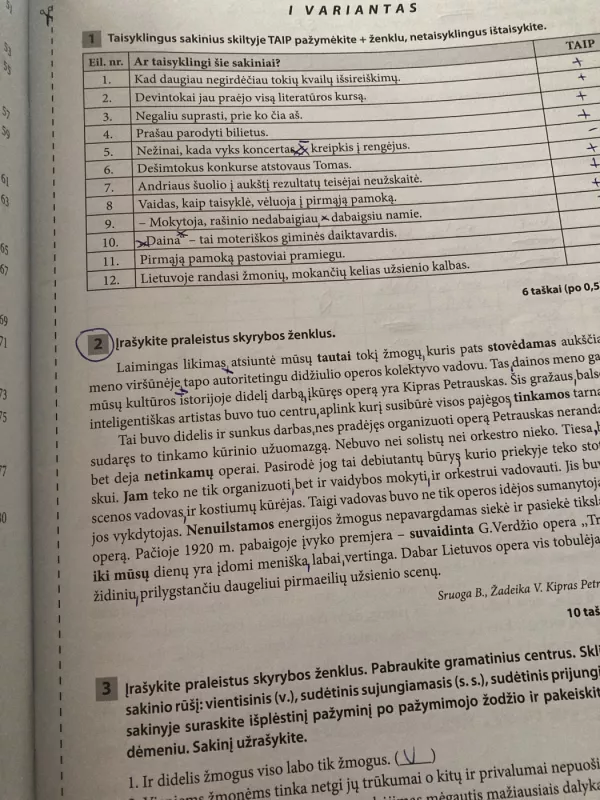 Lietuvių kalbos testai 10 klasei - Rita Matulienė, knyga 3