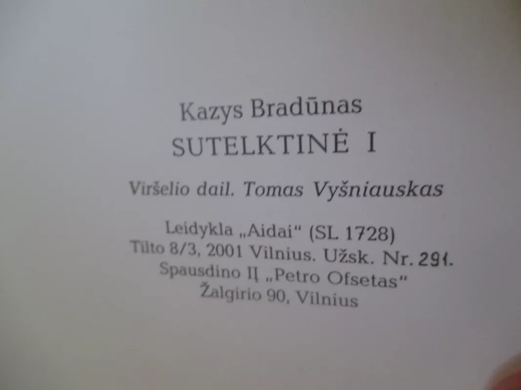 Sutelktinė (2 tomai) - Kazys Bradūnas, knyga 3