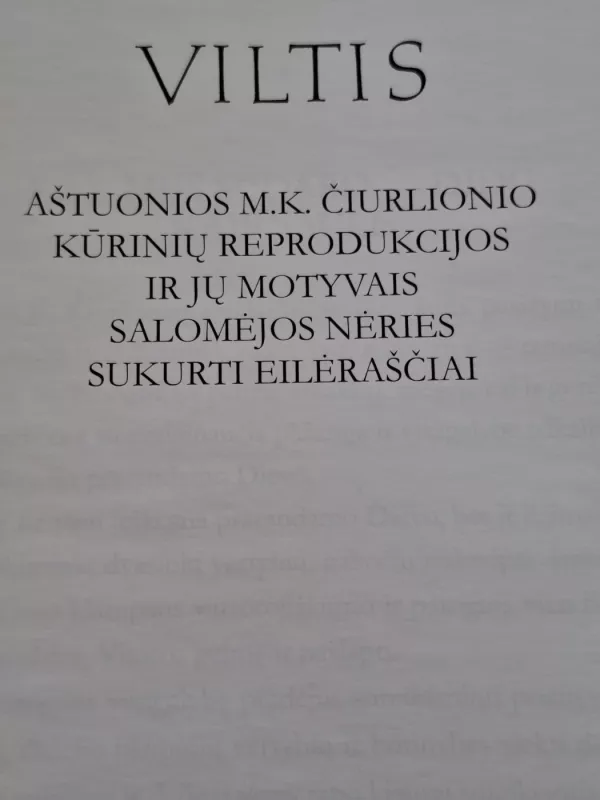 Viltis Espero - M. K. Čiurlionis, knyga 3