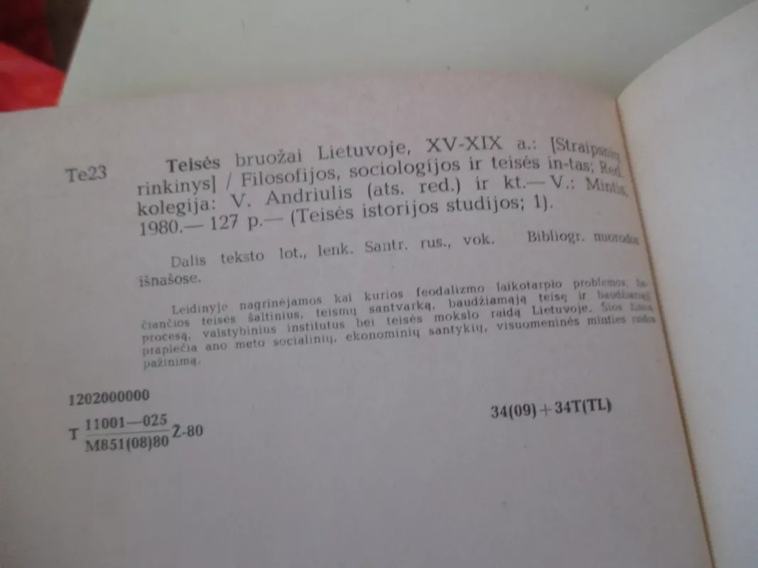 Teisės bruožai Lietuvoje XV - XIX - Autorių Kolektyvas, knyga 5