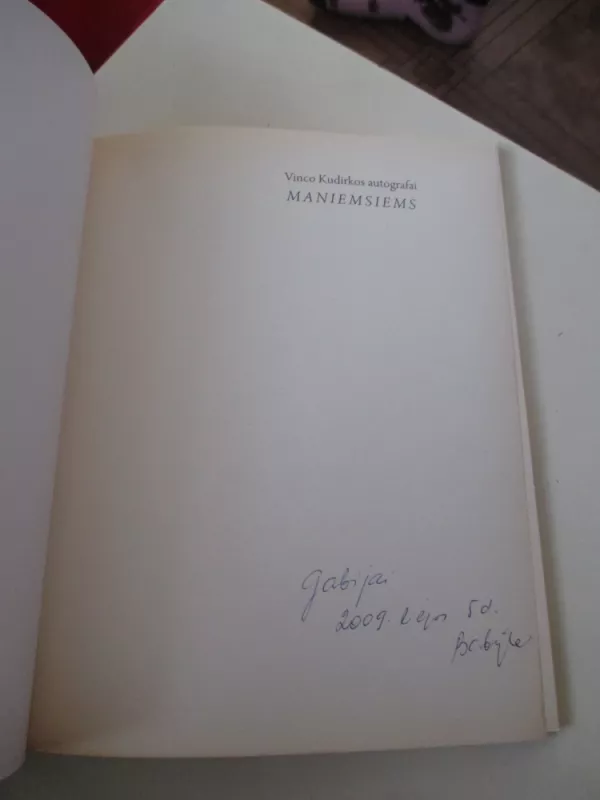 Vinco Kudirkos autografai. Maniemsiems - Autorių Kolektyvas, knyga 3