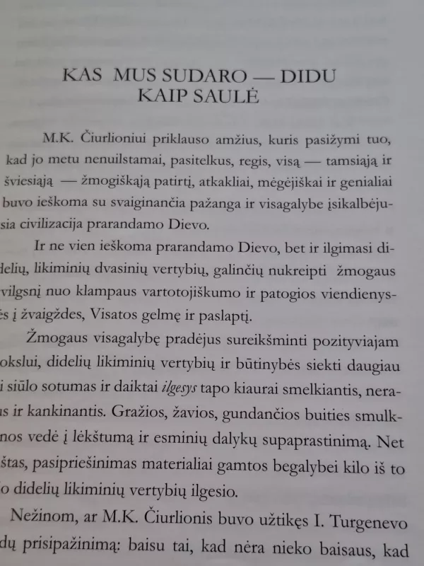 Viltis Espero - M. K. Čiurlionis, knyga 4