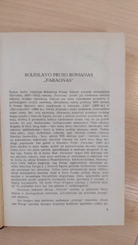 Faraonas - B. Prusas, knyga 3