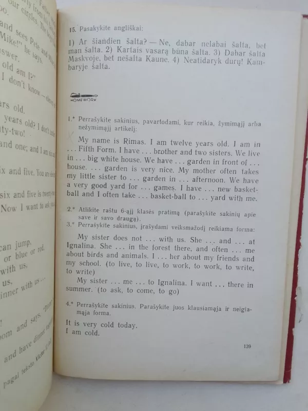 English for the 5th form - Autorių Kolektyvas, knyga 5