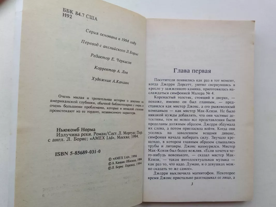 Излучина реки - Норма Ньюкомб, knyga 4