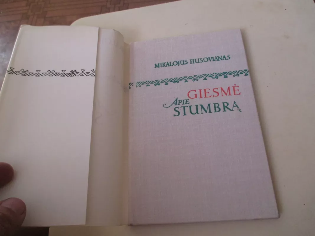 Giesmė apie stumbrą - Mikalojus Husovianas, knyga 3