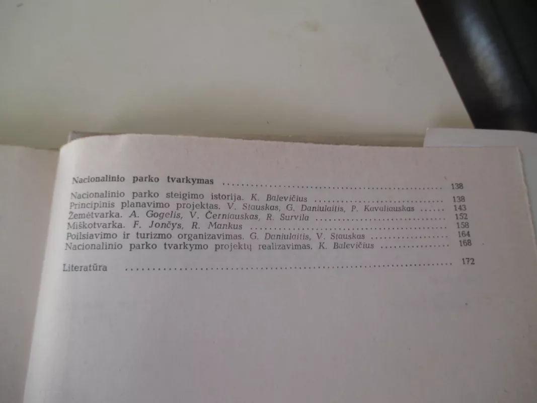 Lietuvos TSR nacionalinis parkas - Autorių Kolektyvas, knyga 5