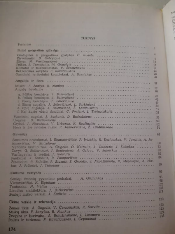 Lietuvos TSR nacionalinis parkas - Autorių Kolektyvas, knyga 4