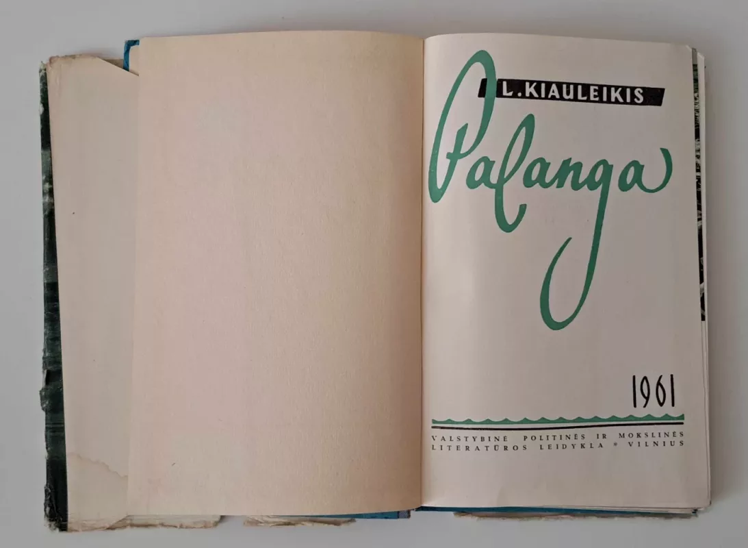 Palanga - L. Kiauleikis, knyga 5